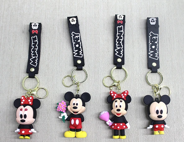 Mickey - Minnie Mouse Silikon Anahtarlık ürün görseli