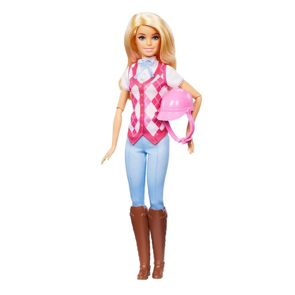 HXJ38 Barbie Binici Bebek - Malibu -Barbie Mysteries: The Great Horse Chase - Resim 3