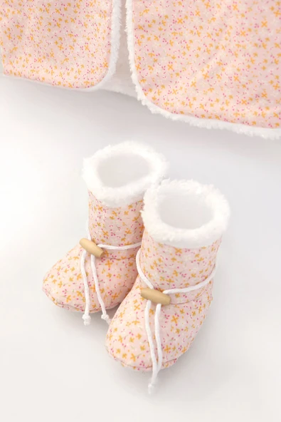 Bebek Yelek & Patik 12-18 AY Leila Pembe - Resim 3