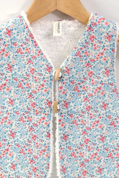 Bebek Yelek & Patik 6-12 Ay Loom Mavi - Resim 2