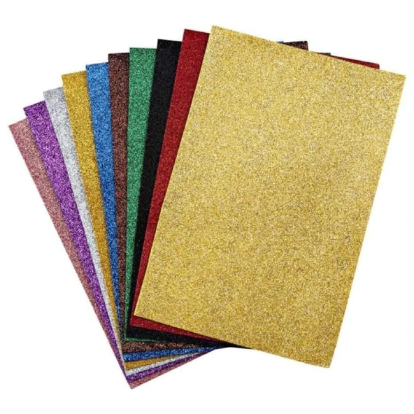 Colorbank 20x30 cm Simli Yapışkanlı Eva 2 mm 10 Renk (CE-004) ürün görseli