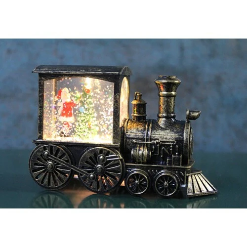 Trenli Yılbaşı Işıklı Kar Küresi Model 2 ürün görseli