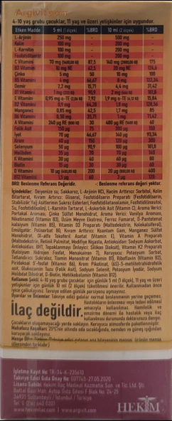 ARGİVİT SMART ŞURUP 150 ML - 2