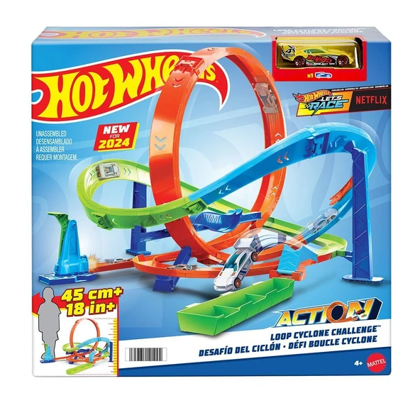 HTK16 Hot Wheels Bumerang Çemberli Yarış Pisti - Resim 2