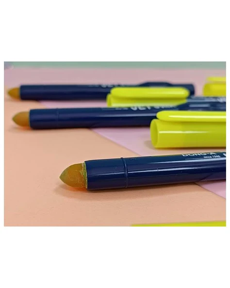 Dong A Jet Stick Jel Fosforlu Kalem Sarı 3lü Set 230770 - 3