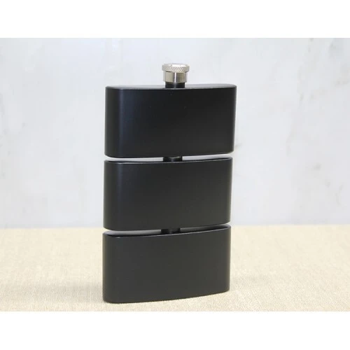 3 Katlı Paslanmaz Çelik Matara Siyah Renk ürün görseli