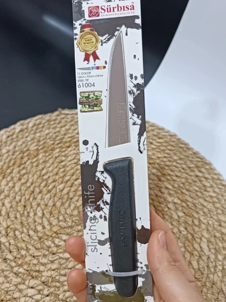 Sürbisa 61004 Sebze Bıçağı Siyah 1 Koli (12 adet) - 4