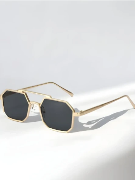 Uv400 Cam Unisex Siyah Güneş Gözlüğü BNT124 - 4