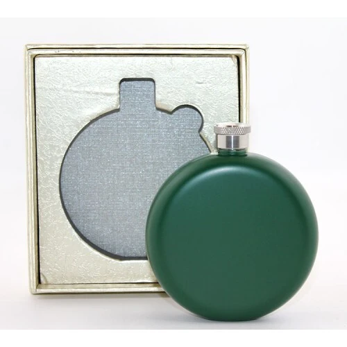 Paslanmaz Çelik Yuvarlak Matara 5 Oz Yeşil Renk ürün görseli