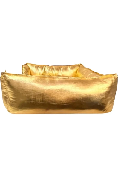 PATİTEX Özel Seri Gold Yatak- Kedi Yatak- Köpek Yatak - Lux Yatak- Minderli Yatak (M Beden ) - 3