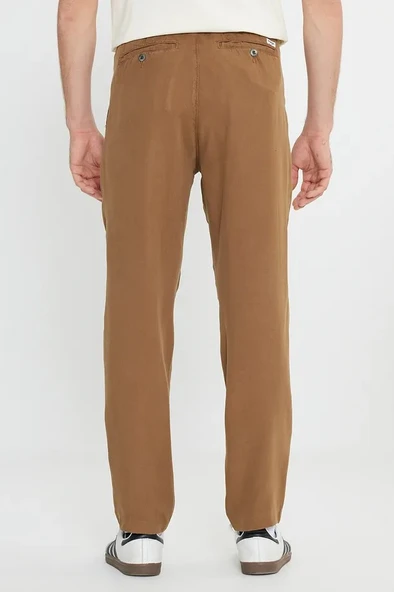 Wrangler Regular Fit Normal Kesim Normal Bel Düz Paça Camel Chino Pantolon - Resim 3