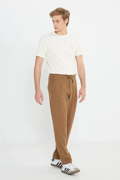 Wrangler Regular Fit Normal Kesim Normal Bel Düz Paça Camel Chino Pantolon ürün görseli 1