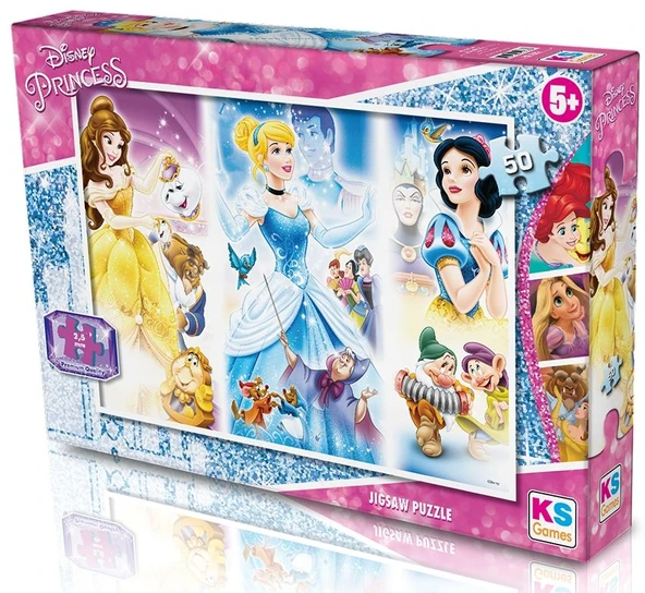 KS Puzzle 50 Parça Disney Prensesler - Resim 2