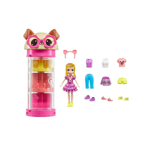 HKW04 Polly Pocket Moda Eğlencesi Oyun Setleri-Mattel - Resim 3