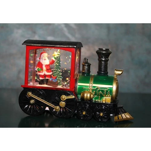 Trenli Yılbaşı Işıklı Kar Küresi Model 1 ürün görseli