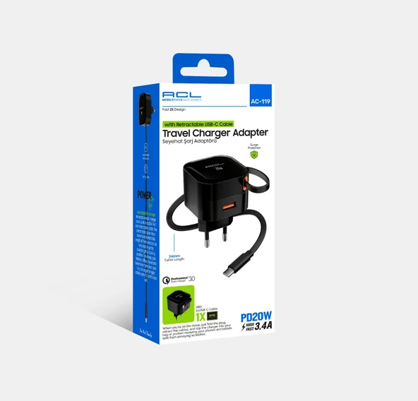 20W Seyahat şarj Adaptörü Usb Girişli 3.4A - 2
