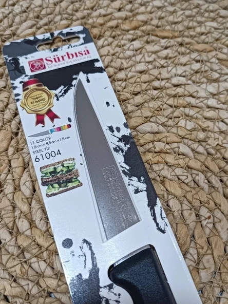 Sürbisa 61004 Sebze Bıçağı Siyah 1 Koli (12 adet) - 5