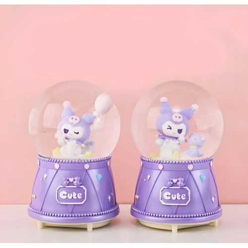 Kuromi Işıklı Müzikli Kar Küresi Orta Boy Model 3 ürün görseli