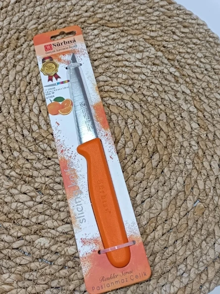 Sürbisa 61004 Sebze Bıçağı Turuncu 1 Koli (12 adet) - Resim 5