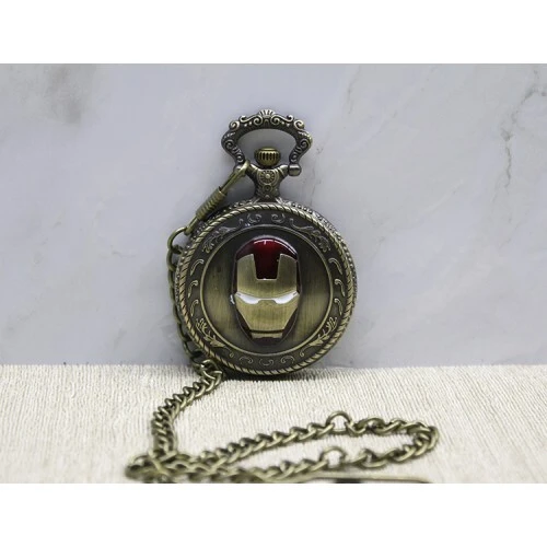 Iron Man Tasarımlı Köstekli Saat ürün görseli