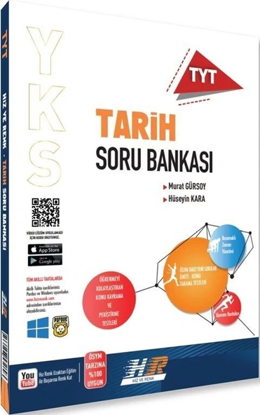 TYT Tarih Soru Bankası Hız ve Renk Yayınları ürün görseli 1