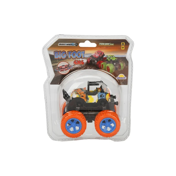 Maxx Wheels Big Foot 4x4 Sürtmeli Araba -86841  - 1 adet stokta olan gönderilir - Resim 4
