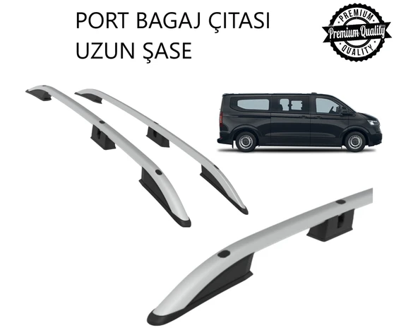 TRANSPORTER KOMBİ UZUN ŞASE 2025 2026 2027 PORTBAGAJ TAVAN ÇITASI GRİ ürün görseli 1
