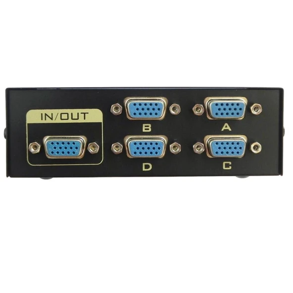 4841 Vga Switch Çoklayıcı Çoğaltıcı 4 Port 4 Kasa 1 Ekran - Resim 3
