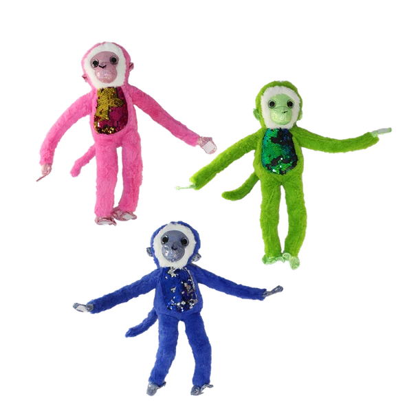 Süslü Maymunlar Peluş Oyuncak 45 cm 1 adet - Resim 3