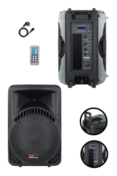 Lastvoice Ample-15A Aktif Kabin Hoparlör 15 İnç 1000 Watt Bluetooth Usb ürün görseli 1