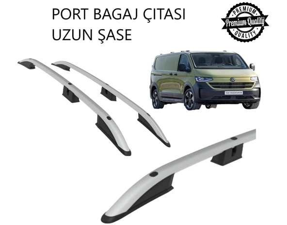 TRANSPORTER PANEL VAN UZUN ŞASE 2025 2026 2027 PORTBAGAJ TAVAN ÇITASI GRİ ürün görseli 1