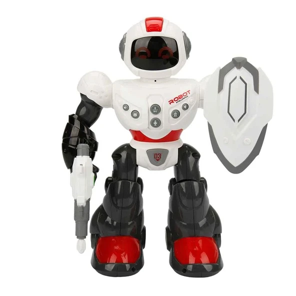 Müzikli Işıklı Savaşcı Yürüyen Robot 29 Cm 1 Adet Fiyatıdır - 2