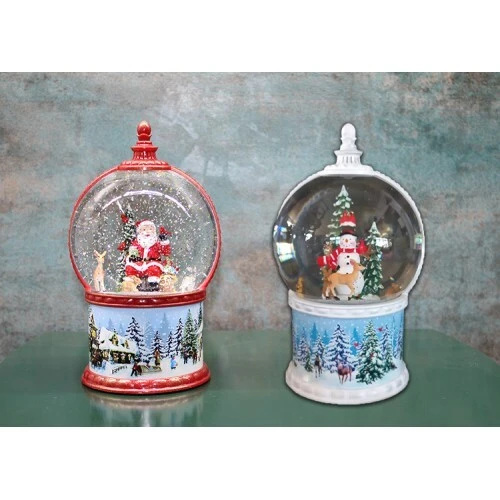 Kardan Adam Ve Noel Babalı Işıklı Müzikli Kar Küresi ürün görseli