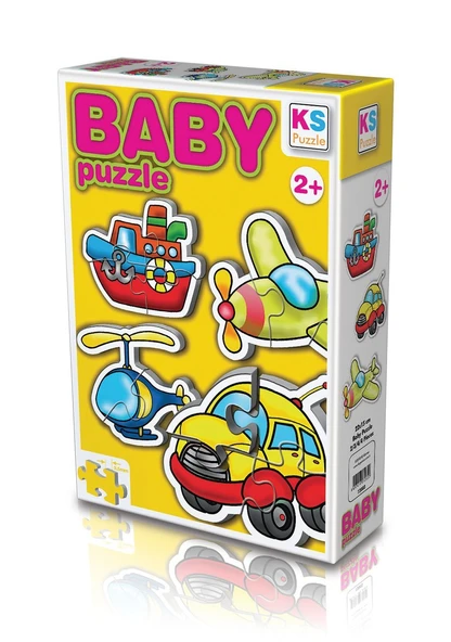 KS  Baby Puzzle 4 in1 Ulaşım / Transportation - Resim 2
