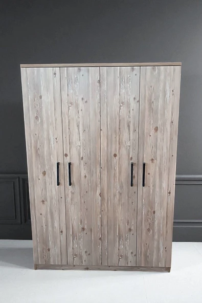 Kaktüs Avm 4 Kapılı Soho Gardırop Dolap T-900 120 X 174 X 45 - 2