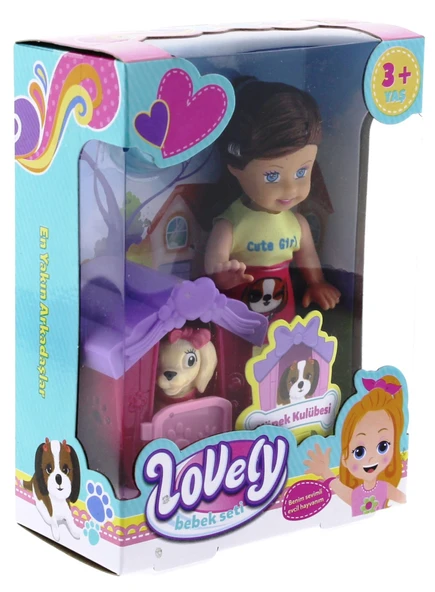 Lovely Mini Bebek Evcil Hayvan ve Kulübesi Oyun Seti ürün görseli 1