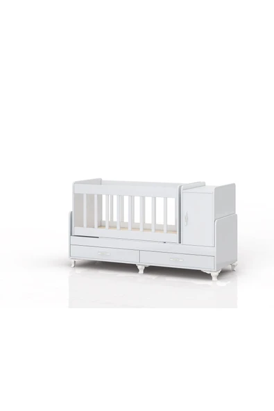 Kaktüs Avm Anne Yanı, Sallanır, Büyüyen Bebek Beşiği, Yataklı, Sarı Uyku Setli, Çekmeceli, Kapaklı 60 X 120 - 2