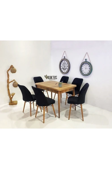 Kaktüs Avm 6 Kişilik Açılır Masa Sandalye Takımı Mutfak Masası Takımı Salon Masası Yemek Masası Masa Takımı ürün görseli