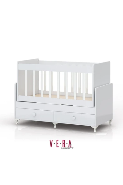 Kaktüs Avm Anne Yanı Sallanır Bebek Beşiği, Sarı Uyku Setli, Yataklı, Çekmeceli 60 x 120 - 2