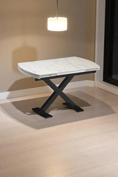 Kaktüs Avm X Ayaklı Masa Açılır Masa Mutfak Masası Salon Masası Yemek Masası Enzi Masa - 2