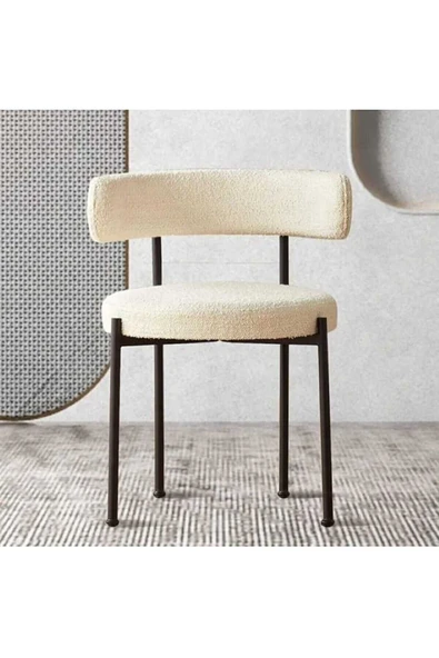 Kaktüs Avm 4'lü Teddy Sandalye Mutfak Sandalyesi Salon Sandalyesi Cafe Restaurant Sandalyesi - Resim 2