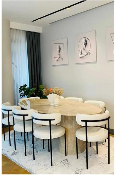 Kaktüs Avm 6'lı Teddy Sandalye Mutfak Sandalyesi Salon Sandalyesi Cafe Restaurant Sandalyesi ürün görseli