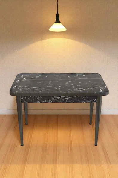 Kaktüs Avm Elena Serisi Beyaz 70 x 110 Mdf Ahşap Ayaklı Kaliteli Sabit Yemek Masası - 1