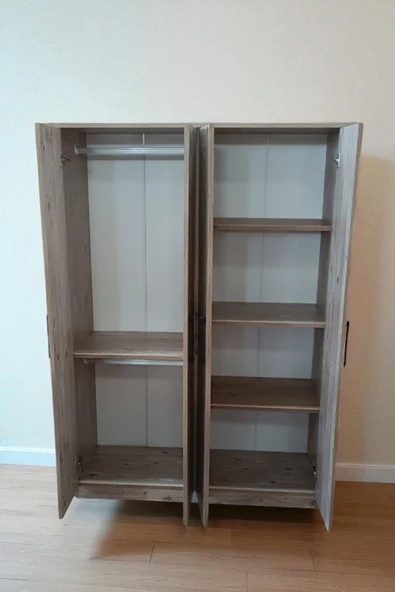 Kaktüs Avm 4 Kapılı Soho Gardırop Dolap T-900 120 X 174 X 45 - 3