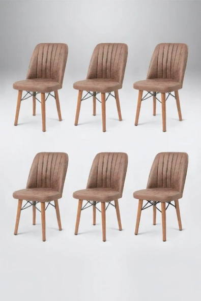 Kaktüs Avm 6'lı Mutfak Sandalyesi Salon Sandalyesi Yemek Odası Sandalyesi 6 Adet Sandalye Cafe Restaurant ürün görseli