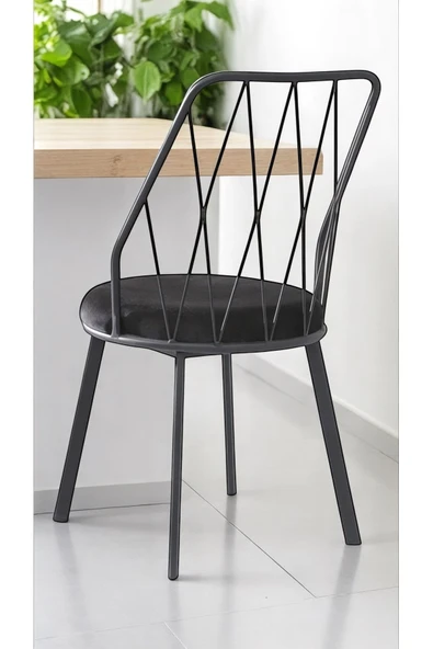 Kaktüs Avm Yıldız Pro 2 Adet Mutfak Sandalyesi Metal Sandalye Tel Sandalye Cafe Restaurant Sandalyesi - Resim 2