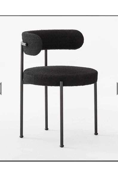 Kaktüs Avm 4'lü Teddy Mutfak Sandalyesi 4 Sandalye 1 Adet 90 X 90 Masa 4 1 Takım Pufuduk Teddy Kumaş - Resim 4