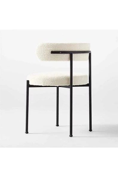 Kaktüs Avm 6'lı Teddy Sandalye Mutfak Sandalyesi Salon Sandalyesi Cafe Restaurant Sandalyesi( Tek Renk Beyaz ) - Resim 4