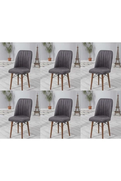 Kaktüs Avm 6 Adet Kare Gold Sandalye Mutfak Sandalyesi Salon Sandalyesi Beyaz Ahşap Ayaklı Sandalye ürün görseli