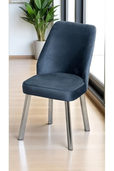 Kaktüs Avm 2 Adet Leksus Sandalye Mutfak Cafe Restaurant Proje Metal Lüks Sandalye - Resim 2